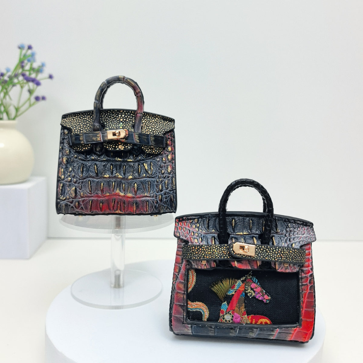 Exclusive Customized Handcrafted Multi-Material Mini Bags - DZ109