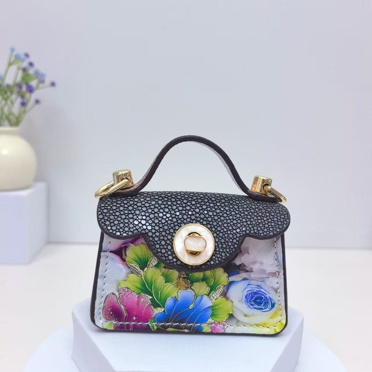 Cloud Style Turn Lock Design Mini Bag CD-N92407