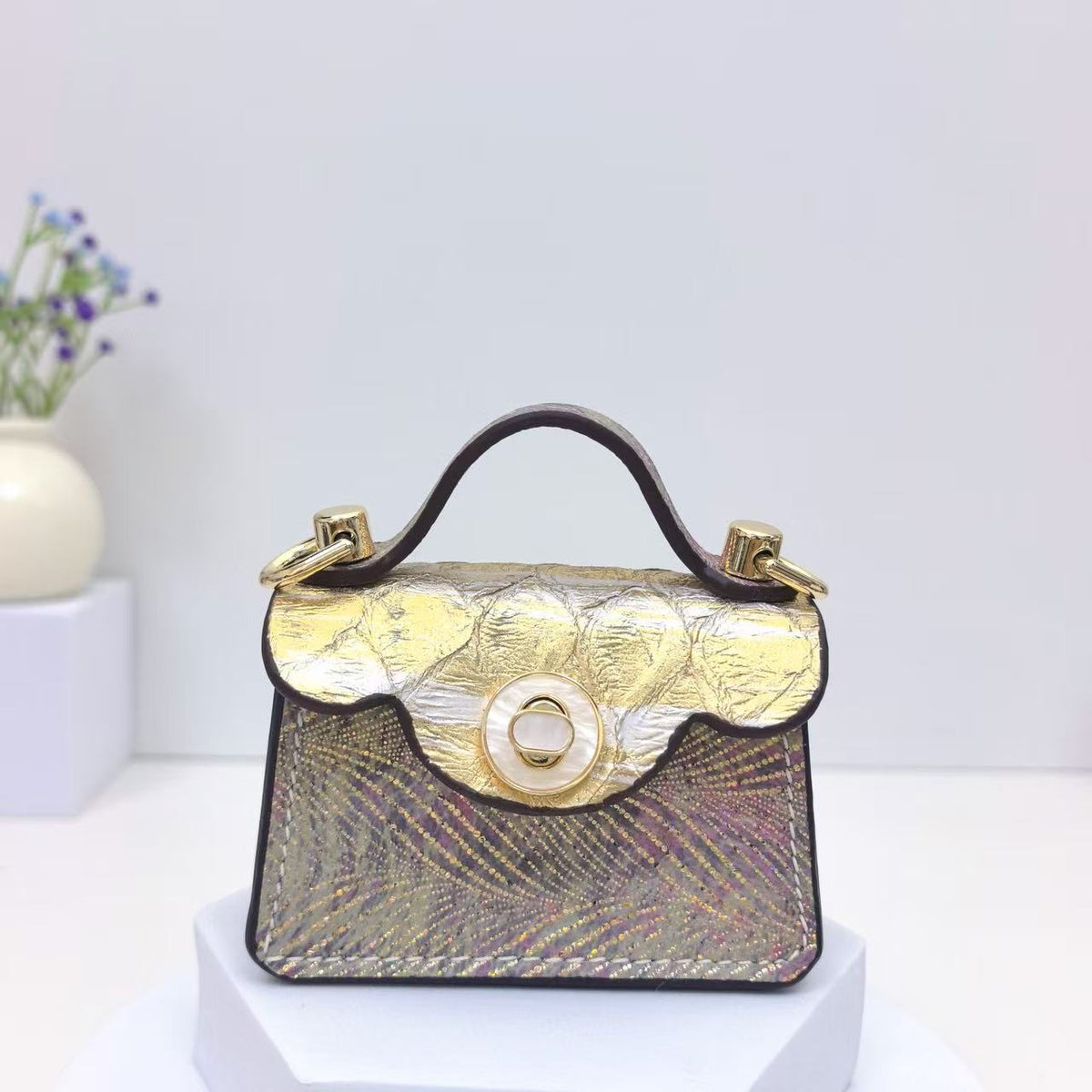Cloud Style Turn Lock Design Mini Bag CD-N92402