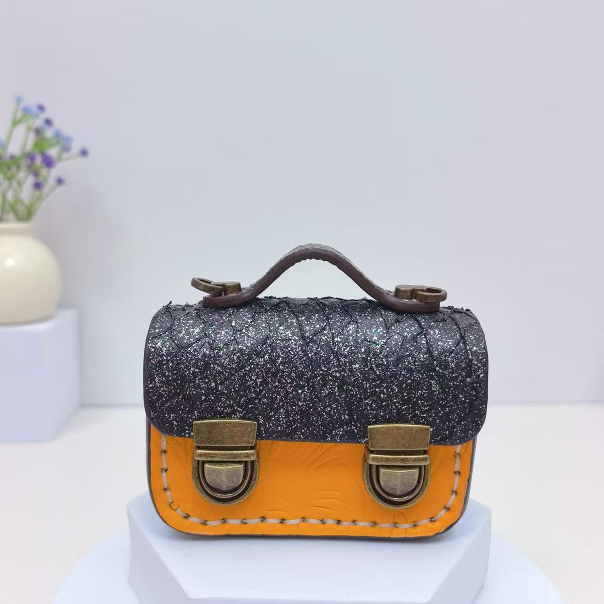 Retro Style Double Clasp Design Mini Bag CM-N92403