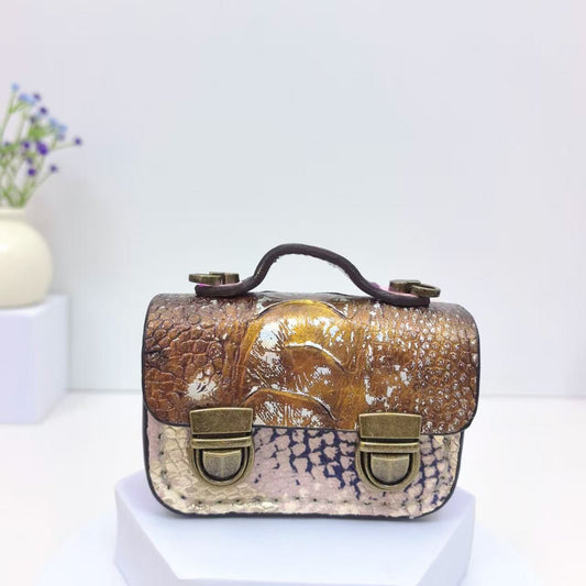 Retro Style Double Clasp Design Mini Bag CM-N92405