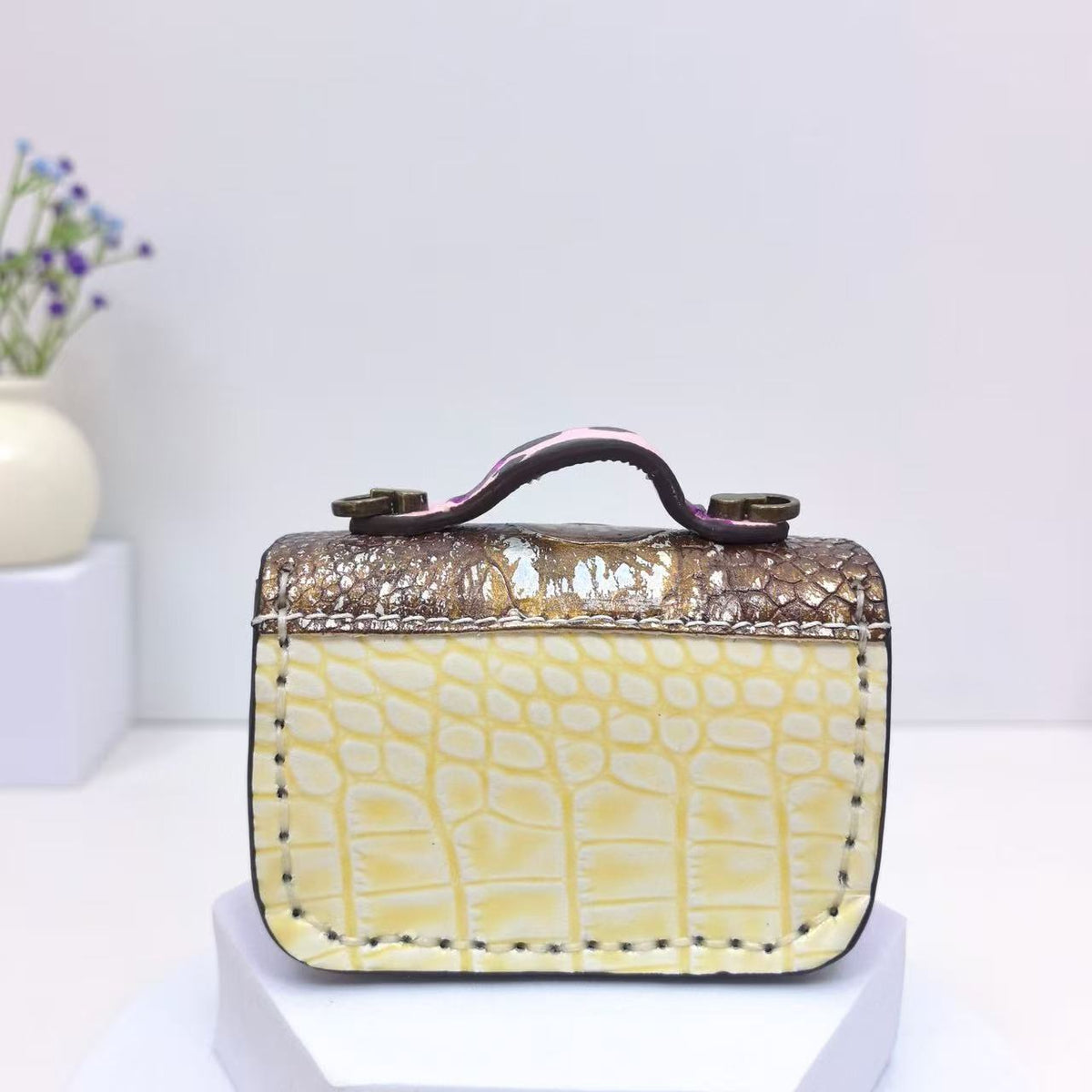 Retro Style Double Clasp Design Mini Bag CM-N92405
