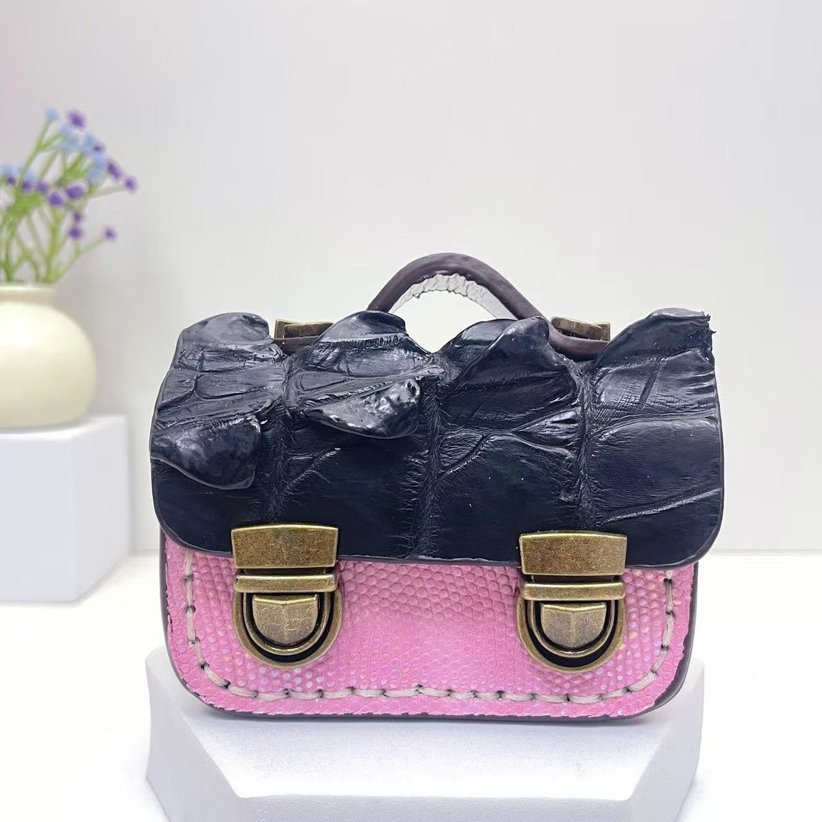 Retro Style Double Clasp Design Mini Bag CM-N10504