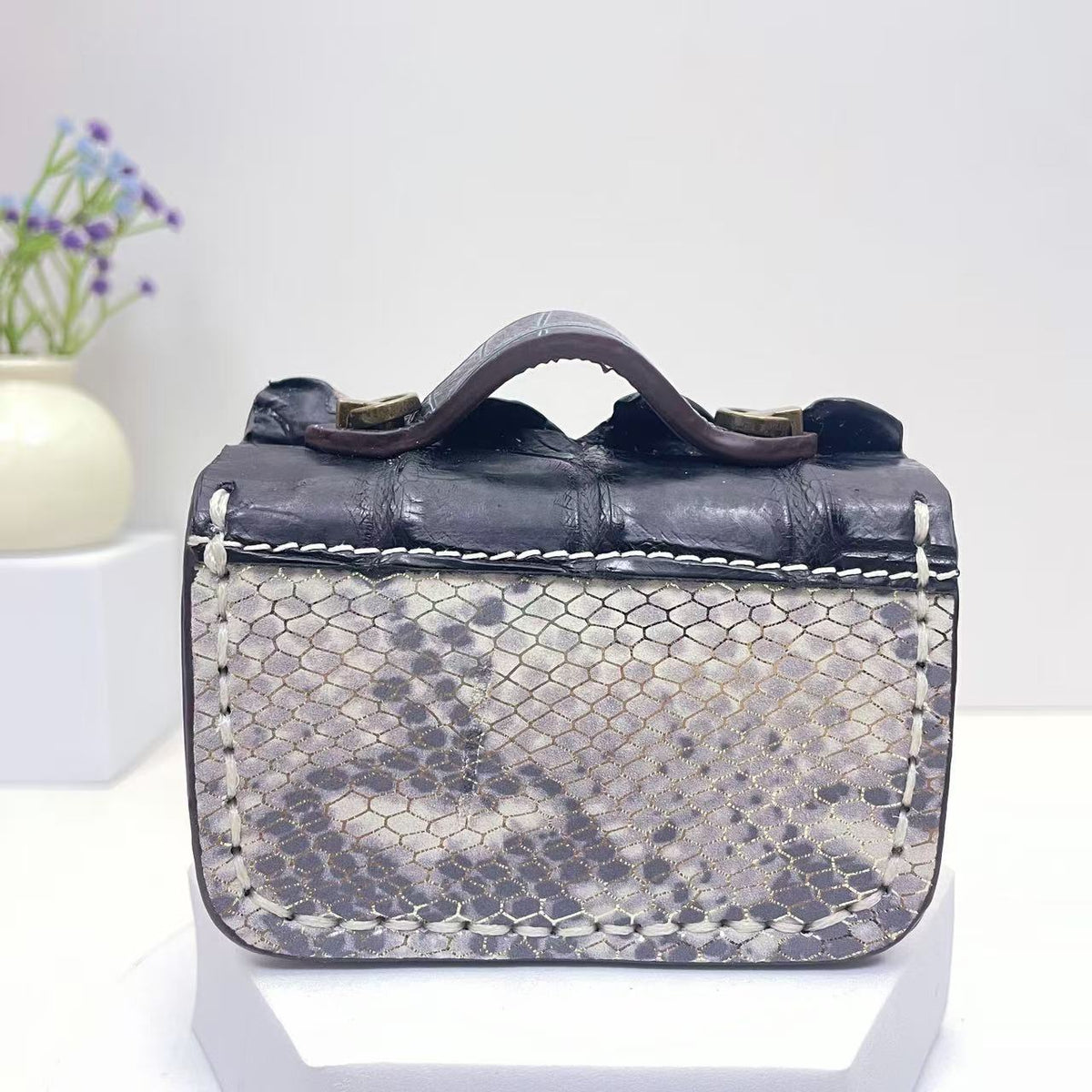 Retro Style Double Clasp Design Mini Bag CM-N10504