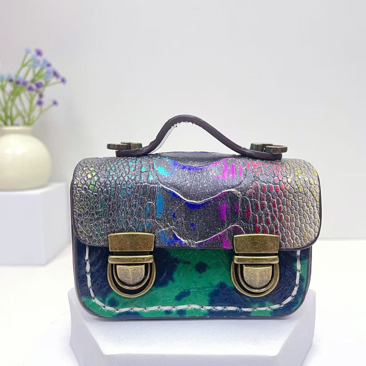 Retro Style Double Clasp Design Mini Bag CM-N10503