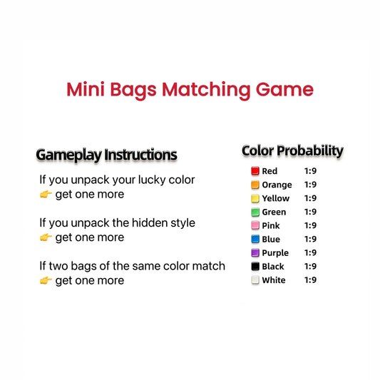 Mini Bags Matching Game