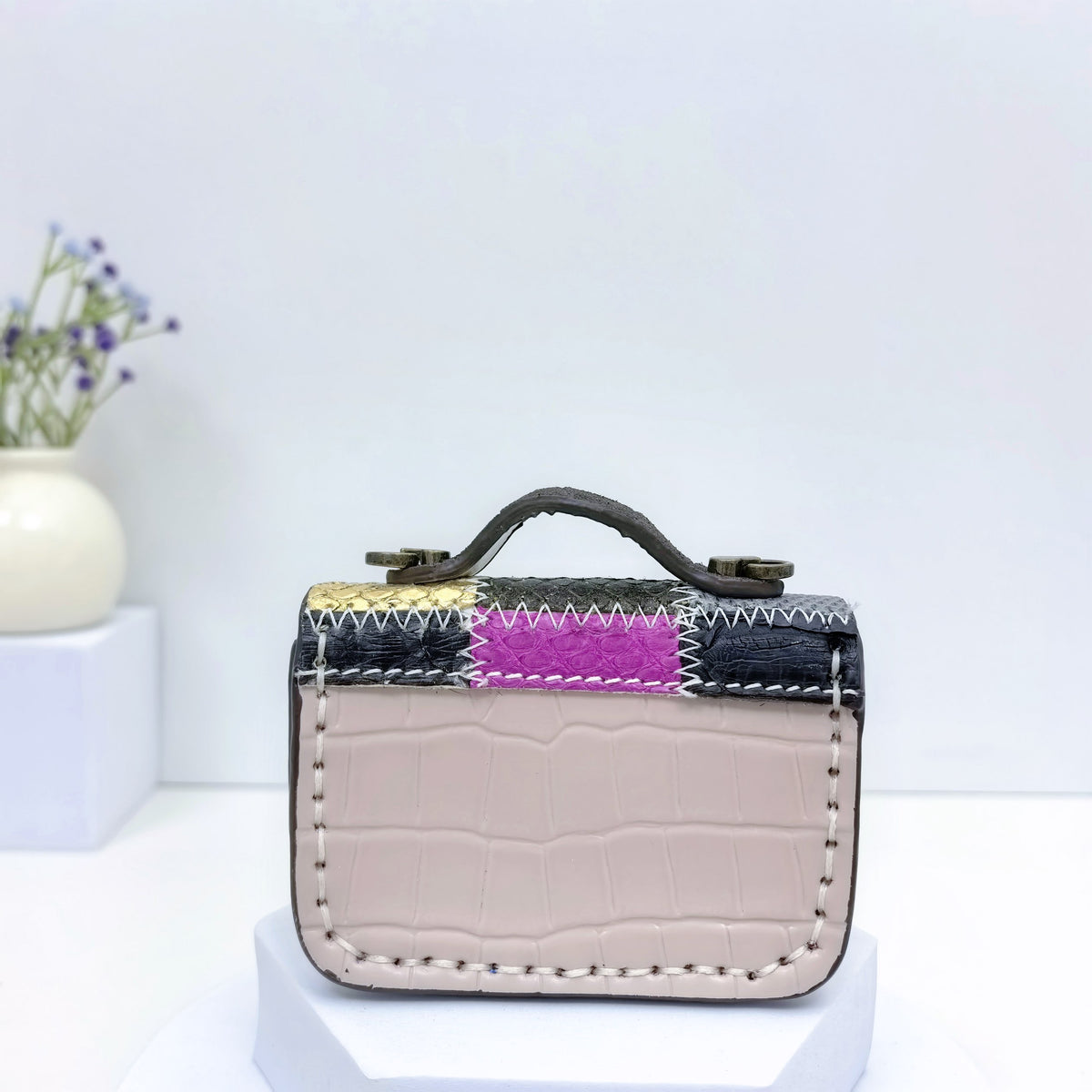 Retro Style Double Clasp Design Mini Bag CM-N92201