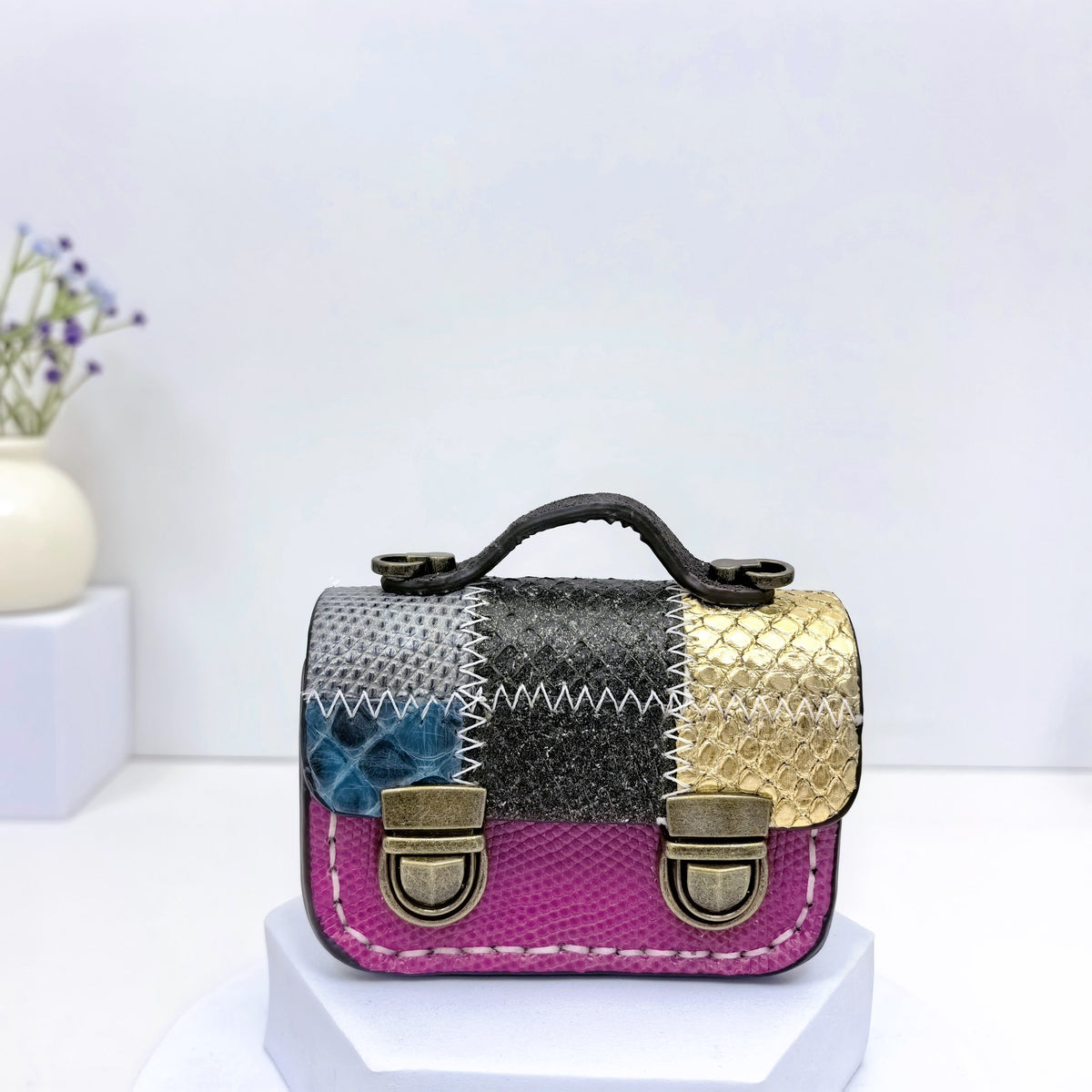 Retro Style Double Clasp Design Mini Bag CM-N92201