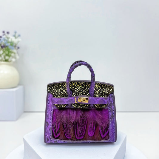 Exclusive Customized Handcrafted Multi-Material Mini Bags FC928